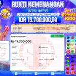 BUKTI WITHDRAW GTATOGEL KEMENANGAN JACKPOT DI SLOT SWEET BONANZA 1000