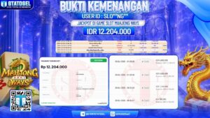 BUKTI WITHDRAW GTATOGEL KEMENANGAN JACKPOT DI SLOT MAHJONG WAYS